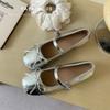 Ballet single shoes girl 2025 new summer Korean version French retro gentle fairy casual flat Mary Jane shoes