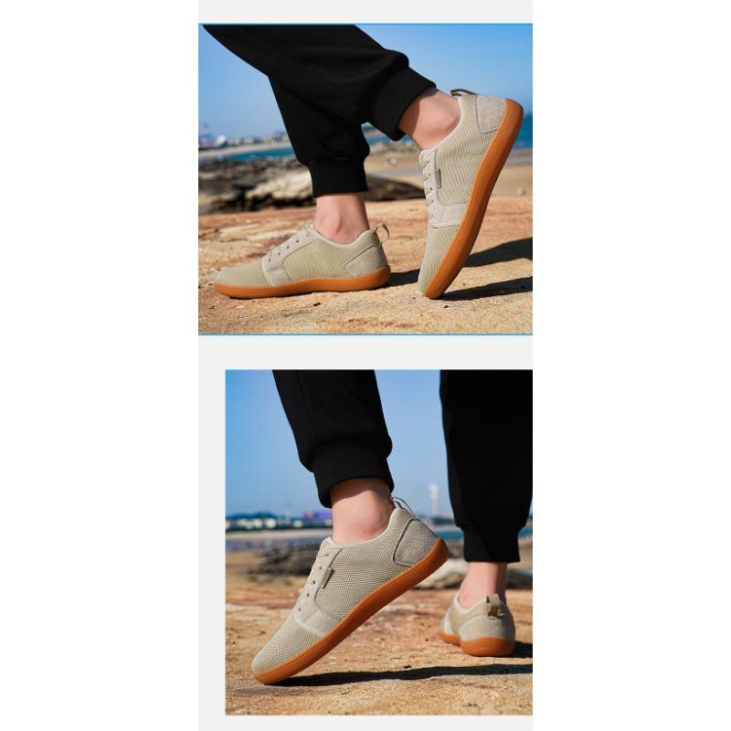 New Outdoor Men's Comfort and Women's Walking Shoes, Wide-toe Shoes, Breathable Soft-soled Couple's Flying Woven Sports Shoes