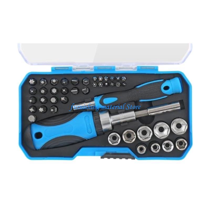 Y5GD 44pcs /34pcs Multi-bit Ratcheting Screwdriver Multitool Screwdriver Tool Set