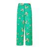 Womens/Ladies Satin Floral Wide Leg Trousers