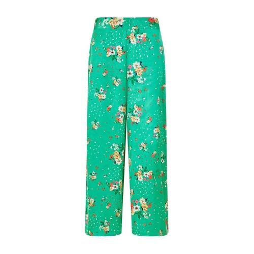 Yumi Womens/Ladies Satin Floral Wide Leg Trousers