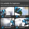2000W Cordless Paint Sprayer Mesin Pengecat Adjustable Shape Paint Spray Gun  Penyembur Cat Elektrik 800ml