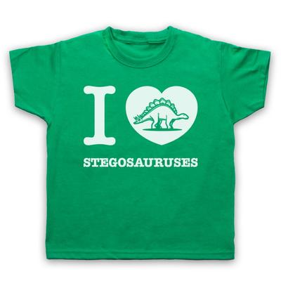 Aš Myliu Stegozaurus Stegozauras Dinzaurų Mėgėjas Išnykęs Vaikams Vaikų Marškinėliai