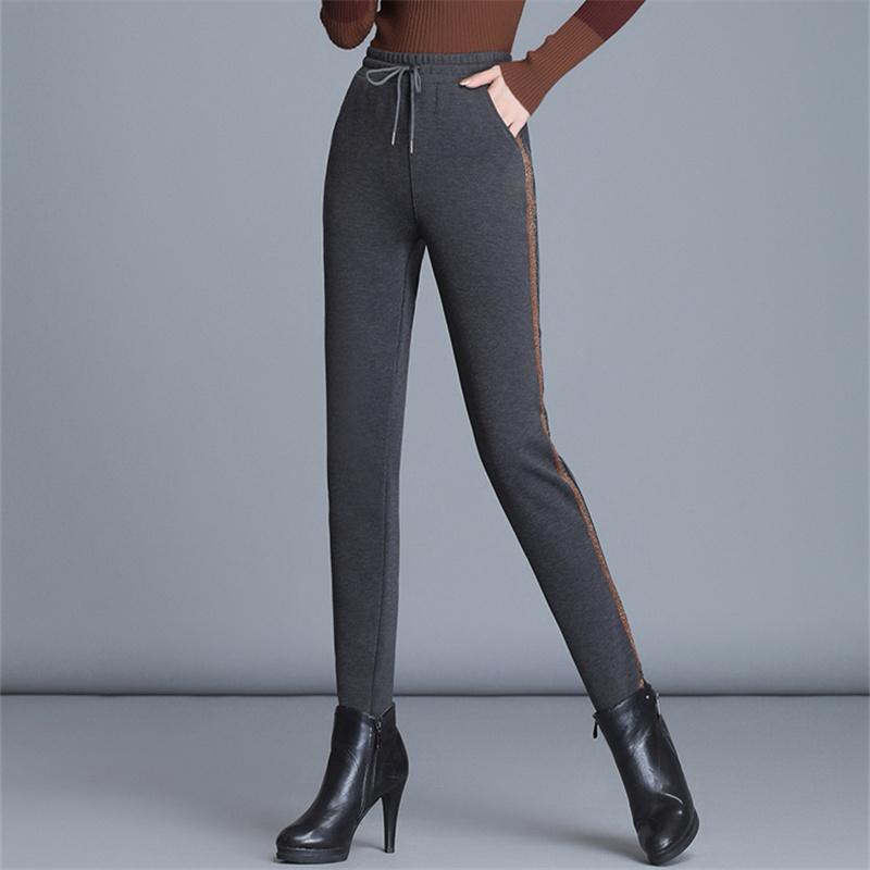 Winter Women Hight Waist Solid Color Slim Comfortable Casual Stretchy Thicken Thermal Legging Women Leggings Velvet Warm Pants