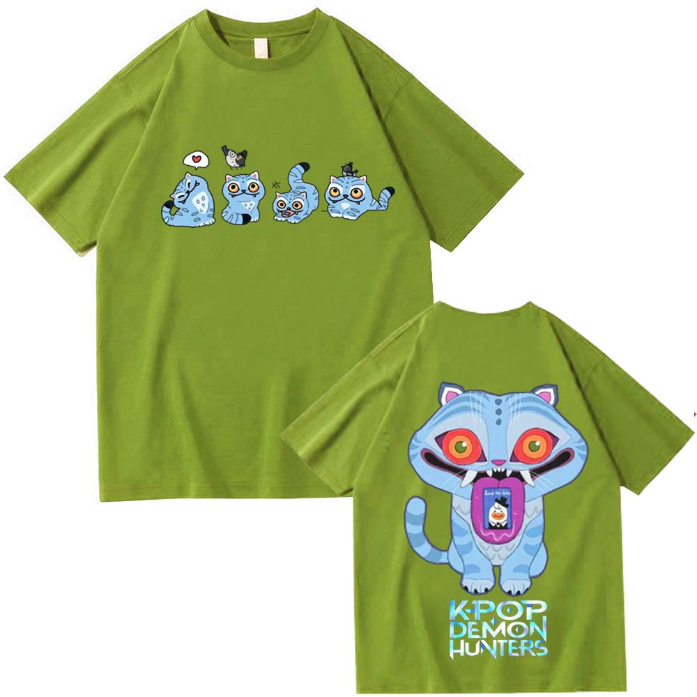 KPop Demon Hunters Tiger T-shirt Harajuku O-neck Casual Shirt Gift