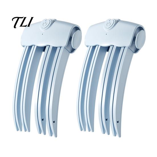 Electric Hair Volumizing Clamp 2Pcs Cordless Heated Volume Clip, Root Lifter Comb for Fine Flat Clip Bangs Styling, USB Rechargeable with