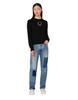 MOSCHINO Laurel Crown Wool Blend Knit Black
