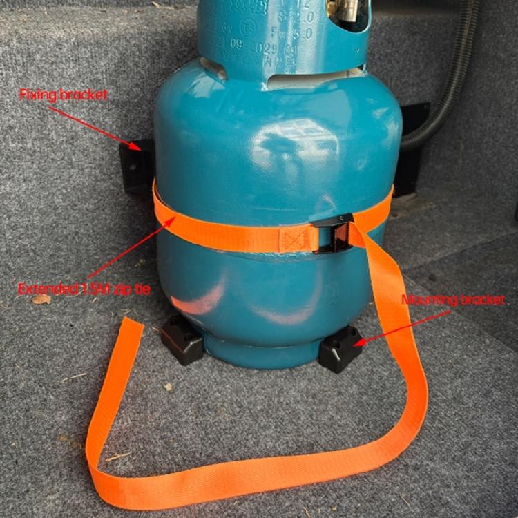 Suport de fixare sigur pentru butelie de gaz cu curea reglabilă pentru transport sigur în rulote și vehicule de camping