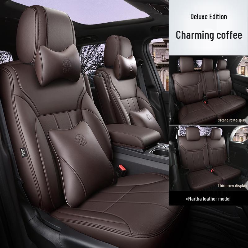 All-Season Universal Leather Seat Cover, Wear-Resistant, Full Coverage, Fits All Car Models