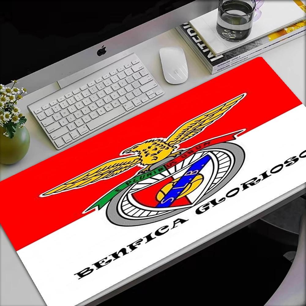 Benfica Thema Mauspads, Rutschfeste Gummiunterseite, Multifunktionales Büro- & Heimdekor, Perfekt für die Personalisierung des Arbeitsplatzes.