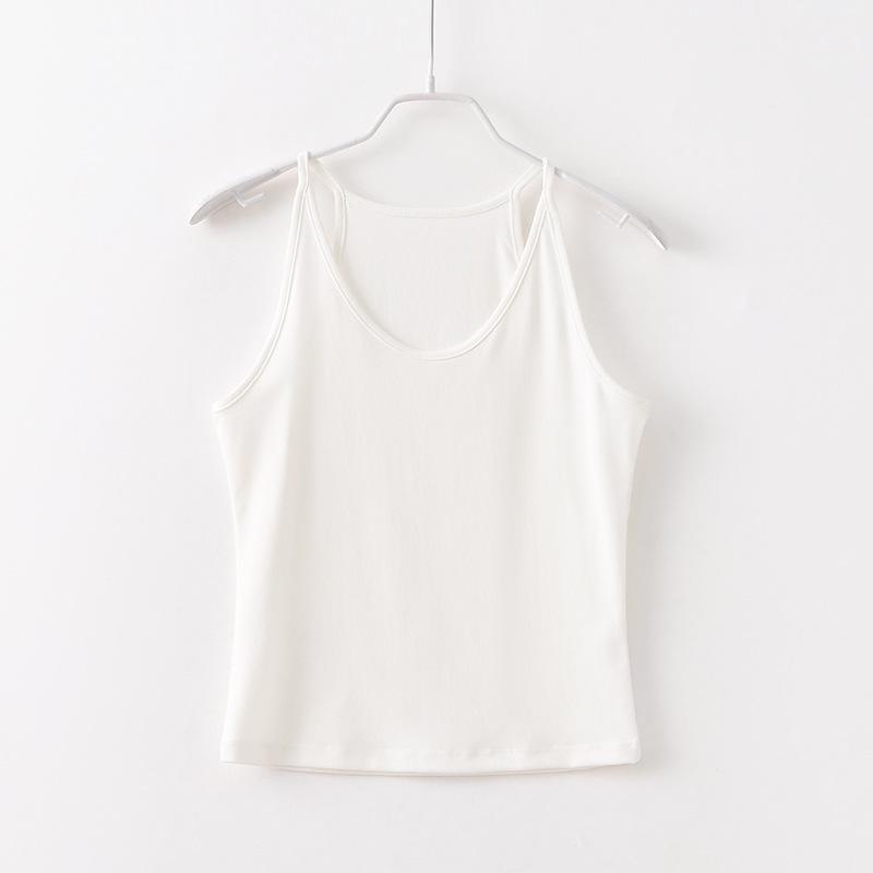 Women s Antibacterial Tencel Lyocell Sleeveless Knit Camisole - Versatile and Slimming Top Medium (80-100 jin)