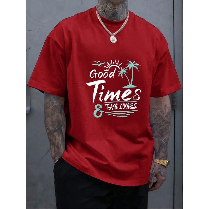 

3 цвета, мужская футболка с буквенным мультяшным принтом, мужская повседневная футболка большого размера с круглым вырезом, крутая футболка для пар XXL