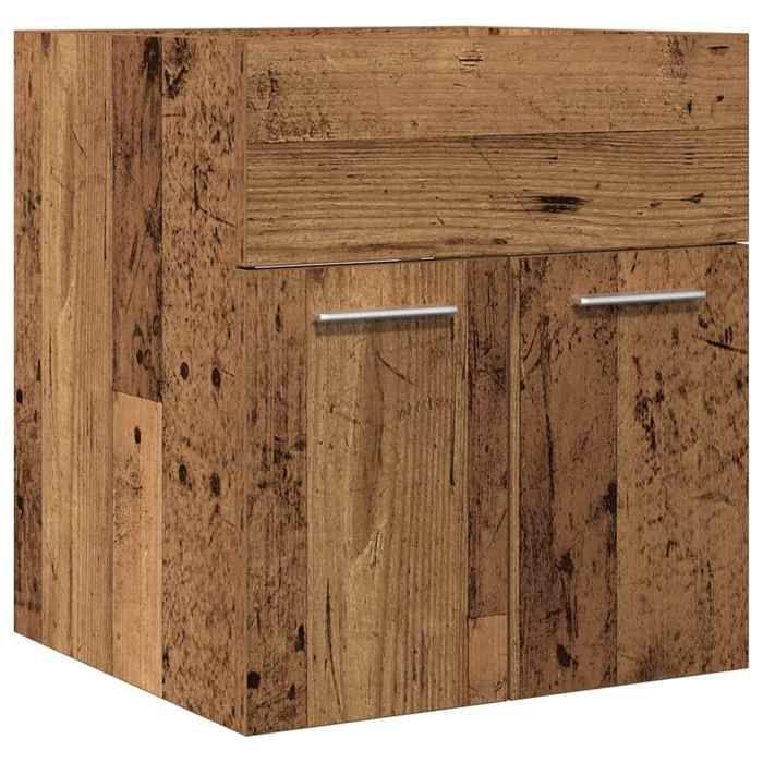 VidaXL Bathroom Vanity Unit Old Wood Engineered Wood, Bathroom Sink Cabinet, Bathroom Furniture 856205