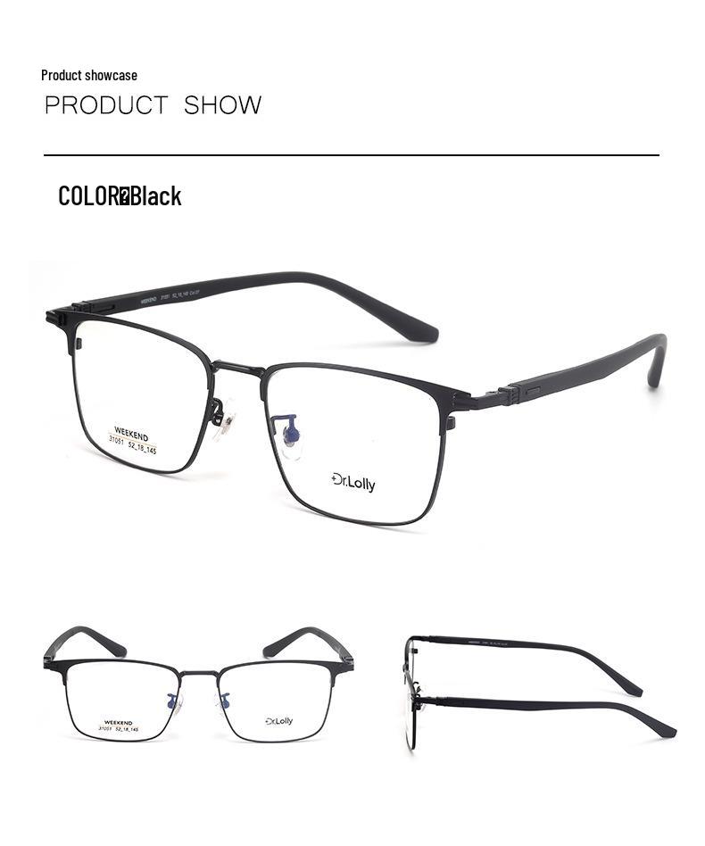 

Доктор. Оправа для очков Lori Spring Alloy - Модная и удобная деловая оправа для очков при близорукости (Стиль Доуинь)