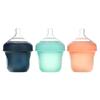 Boon Nursh, Silicone Baby Bottle Pouch, 0m+, Slow Speed, 3 Bottles, 118ml (4oz) Each