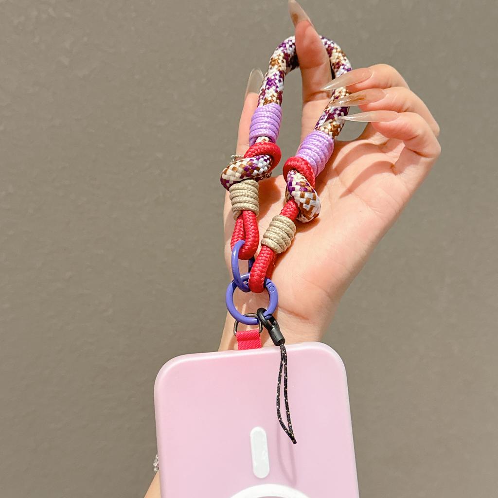 1Pc Fashion Cellphone Straps Hanging Cord Mobile Phone Lanyard Short Wrist Strap Charm Anti-lost Chain for Women Keychain