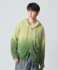Dimiteulibeullaeg 2Way Essential Gradient Hairy Zip-Up Hoodie_Green