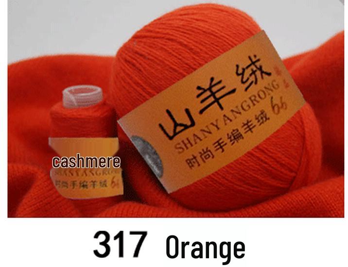 Reines Kaschmir & Wolle 6+6 Garn zum Hand- oder Maschinenstricken - Mittel-Dicke Nerzmischung
