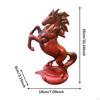 Häststaty Konstfigur Rustik Kinesisk Feng Shui Lyxig Djurskulptur Bordsdekoration för