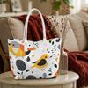 Cute Bird Printed Shoulder Bag Casual Large Tote Handbag for Daily Shopping