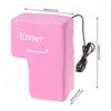 Anti-Stress Computer Huge Enter Key Big Giant USB Keyboard Vent Button Pillow Office Desktop Stress Reliever Cushion Enter Key