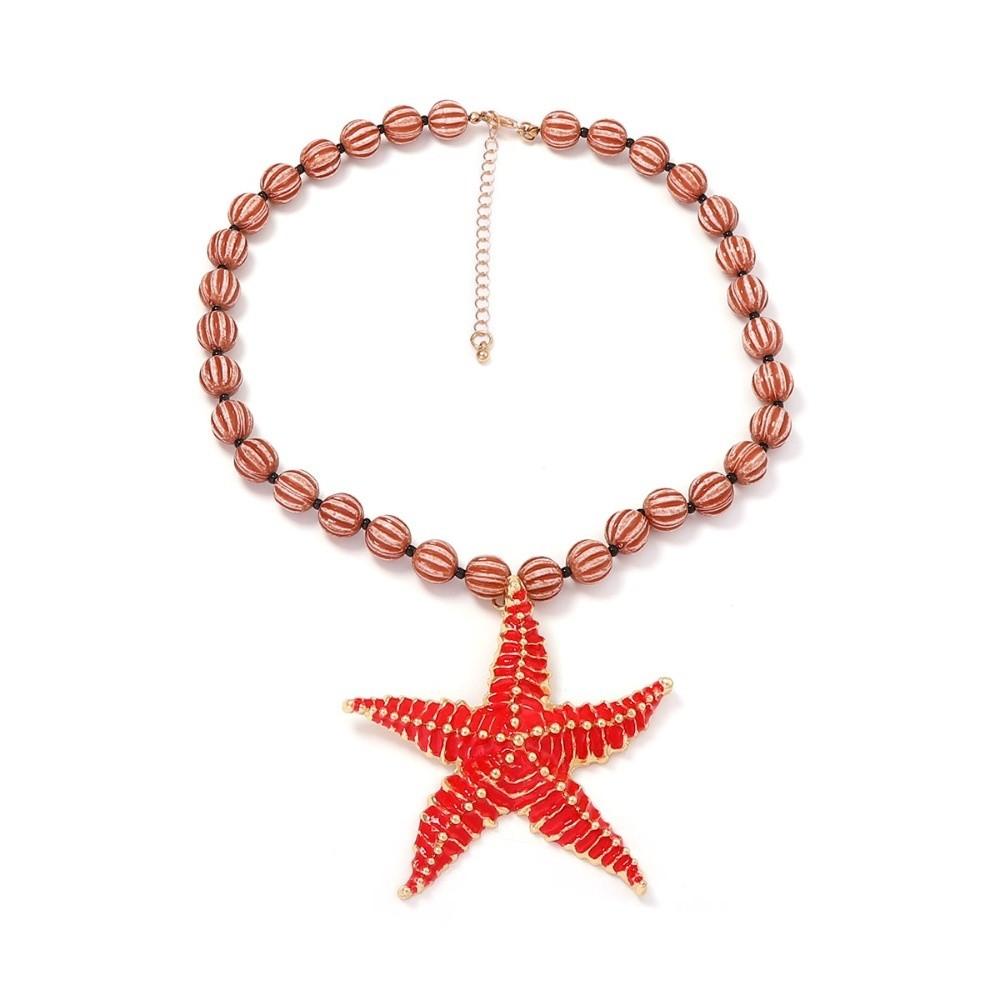 Collana di Perline Colorate Ciondolo Granchio Ciondolo Aragosta Collana a Tema Marino Ciondolo Stella Marina Collana con Ciondolo Gioiello Regalo