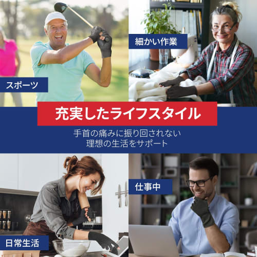 Dr. Arthritis Compression Fingerless Compression Gloves, Doctor-Developed, Large, 1 Pack