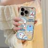 Gluttonous Doraemon iPhone 16 Pro Max Case: Simple, Thickened, Transparent, Drop-proof for Apple 14/15