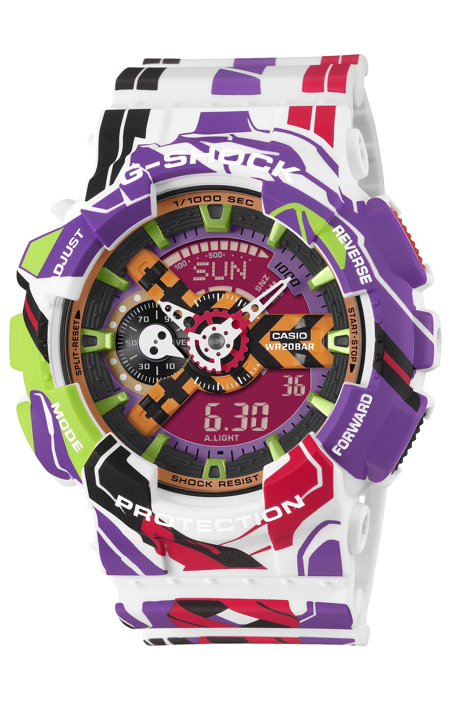 

Годинник Casio G-Shock [Офіційний японський продукт] Модель-колаборація Evangelion GA-110EVA30-7AJR Чоловічий Фіолетовий
