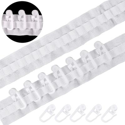 Curtain Tape Curtain Accessory Reusable Curtain Ruffle Tape Curtain Drawstring Belt Set for Pleated Curtain Head
