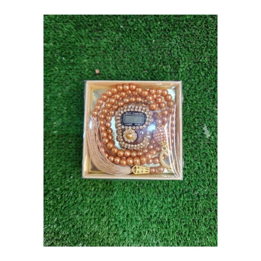 Geschenkset mit Steingesängen und Gebetsperlen im Karton