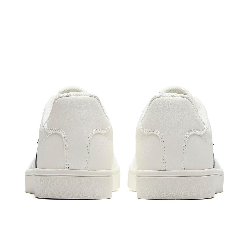 Anta Vitality Classic Retro Campus Life Fashion Versatile Minimalist Low-Top Skate Shoes Men Sneaker Ivory-White Blue 912618099-3