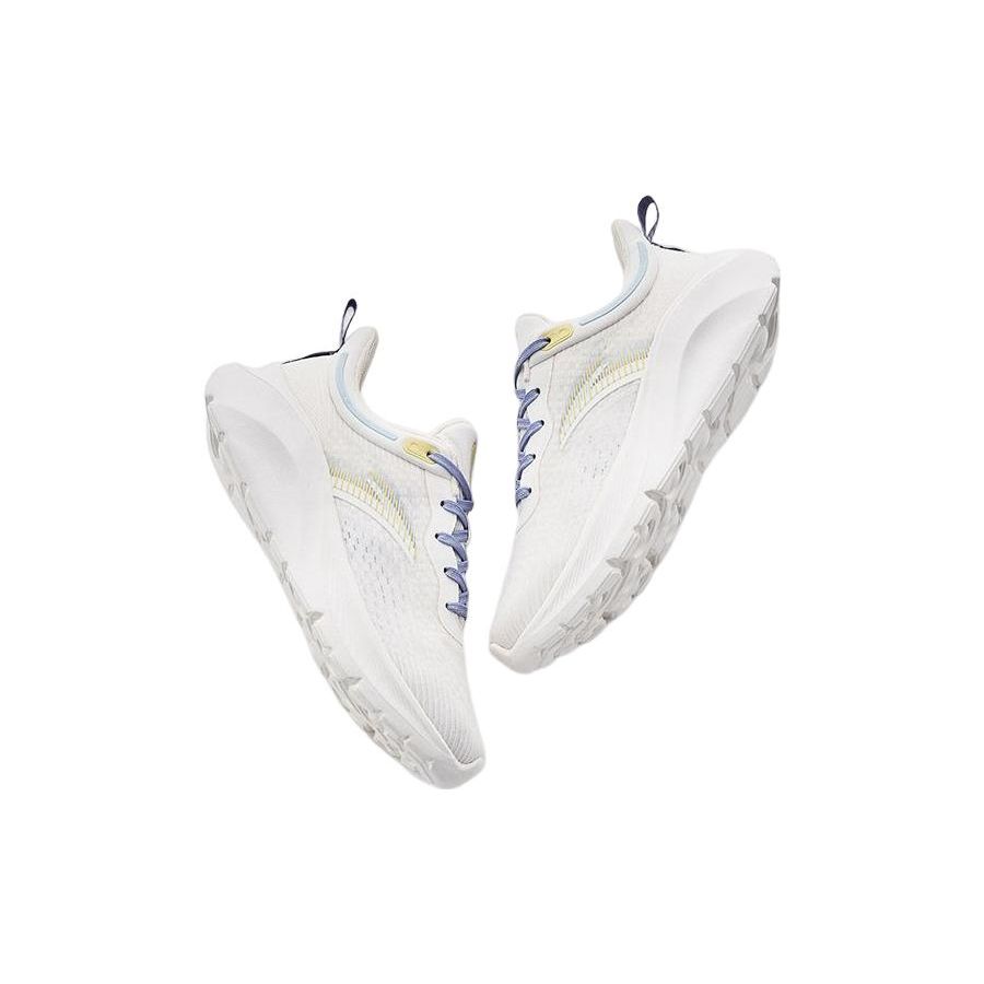 Anta Training Series Shock Absorbing Durable Breathable Low Top Training Shoes Women Sneakers White Purple 922227705-3