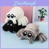 Adorable Plush Spider Toy With Realistic Features In Black White Colorful Design