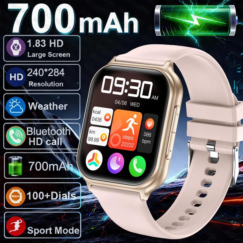 

Глобальная версия Watch 5 Bluetooth-звонки GPS-отслеживание Пульс Кислород в крови IP68 Водонепроницаемый Спортивный Фитнес Умный браслет Унисекс 700mAh Battery розовый
