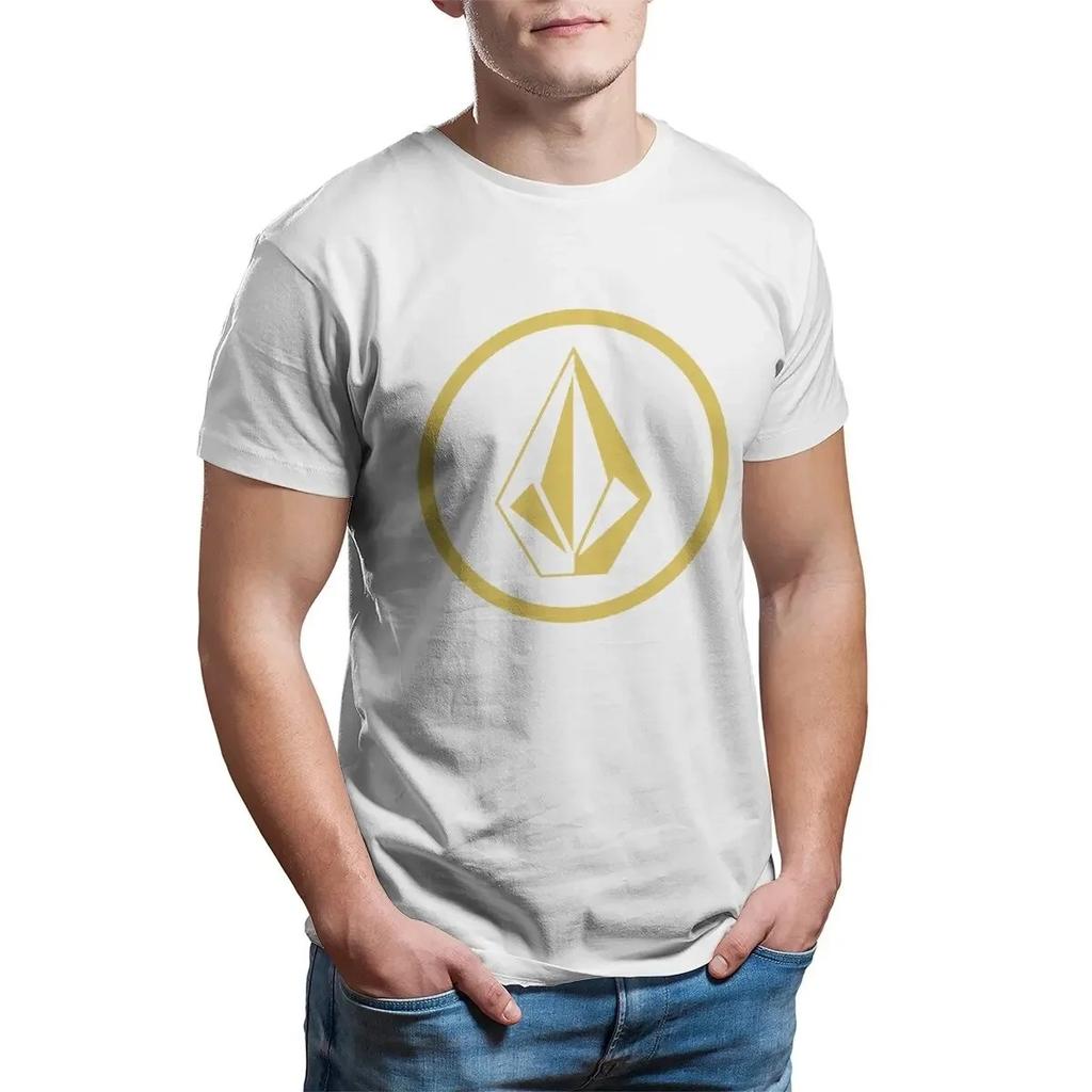 Hot Selling Volcom Obsidian Summer T-Shirt for Men in 2025, Comfortable and Fashionable Short Sleeved High-Quality pro choice