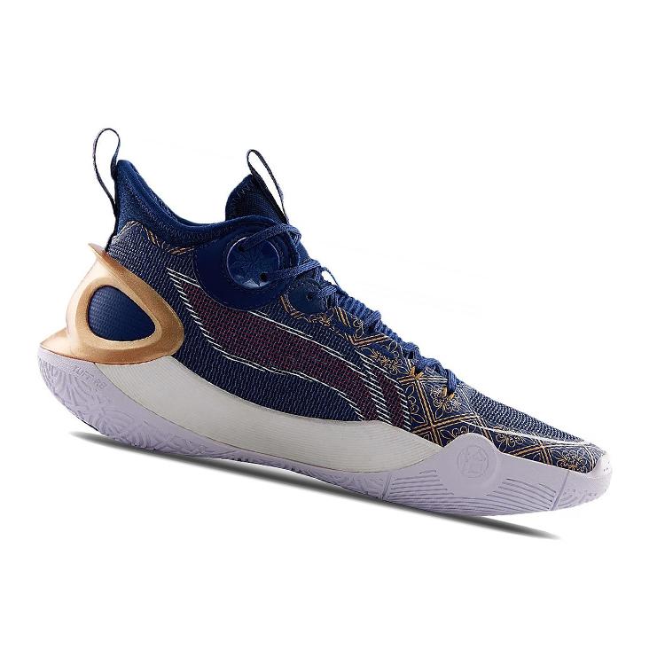 Li Ning SONIC 10 Ultra Basketball Shoes Men's Mid Top Blue ABAS145-3
