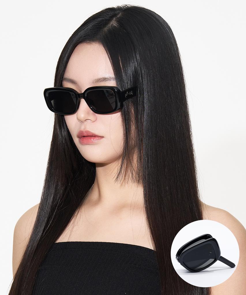 Likkeullou Rc Maye Folder Sunglasses Black