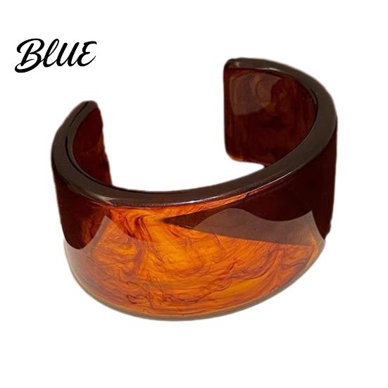 Vintage Bracelet Acrylic Retro Style Irregular Geometric Design Unique Women
