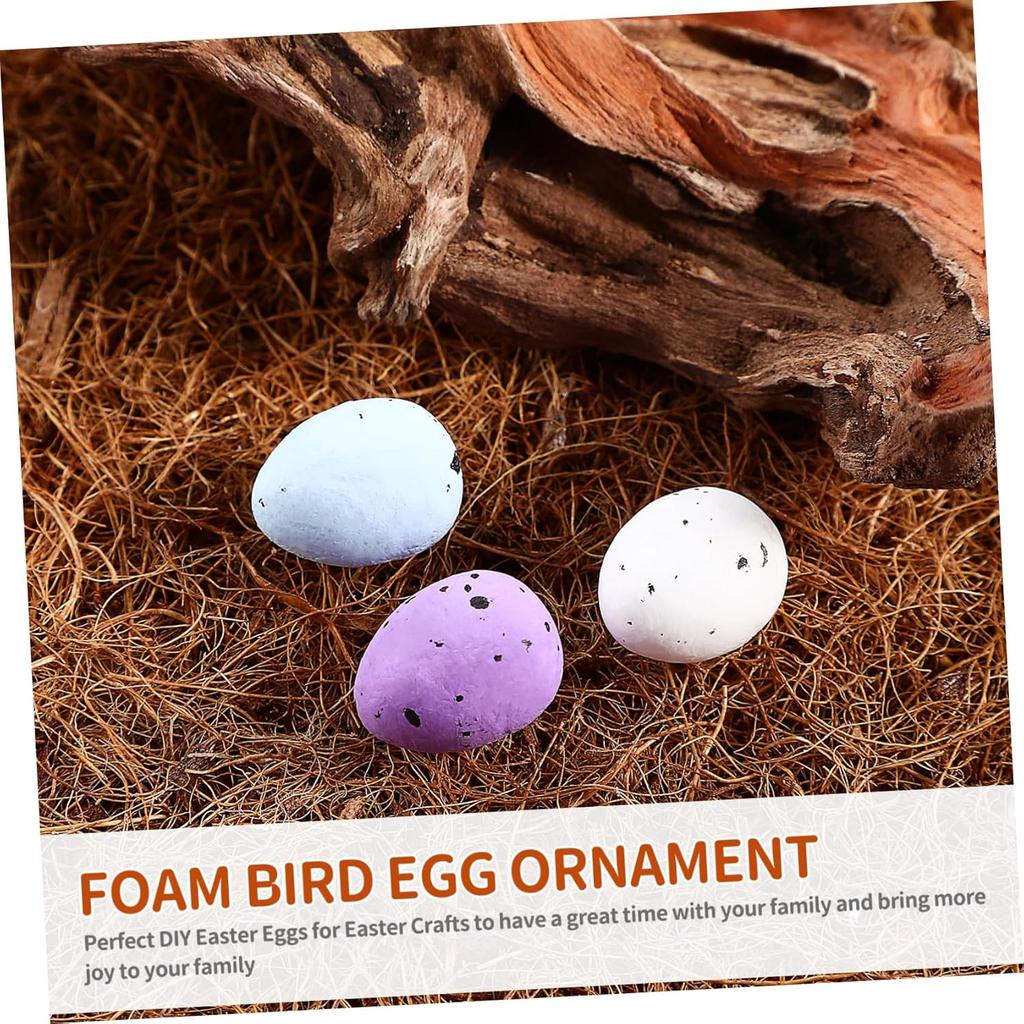100Pcs Colorful Mini Easter Eggs Bulk Decorative Foam Easter Eggs for DIY Crafts Basket Stuffers Decoration Party Favors Supplies