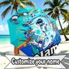 Custom Name Personalized Cosmic Bot Crew Print Umbrella, Auto Open Close, 8‑Rib Sturdy Frame, Commute Camping Hiking Use, Birthday Gift