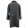 Made in Japan LAUTREAMONT Big Collar Wool Double Coat F Men Black(USED)