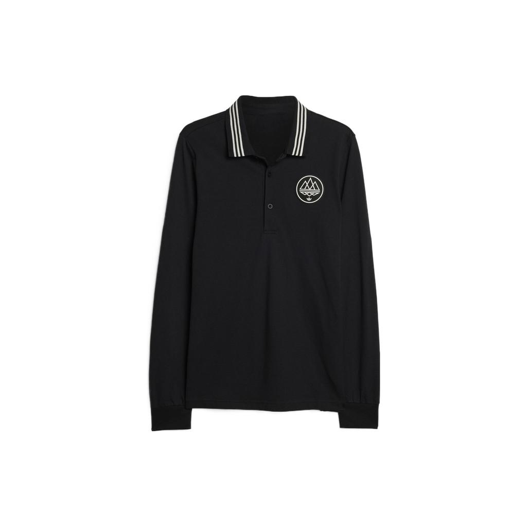 Adidas Originals Spezial Chetcuti Long Sleeve Polo Black Men Streetwear HS4164