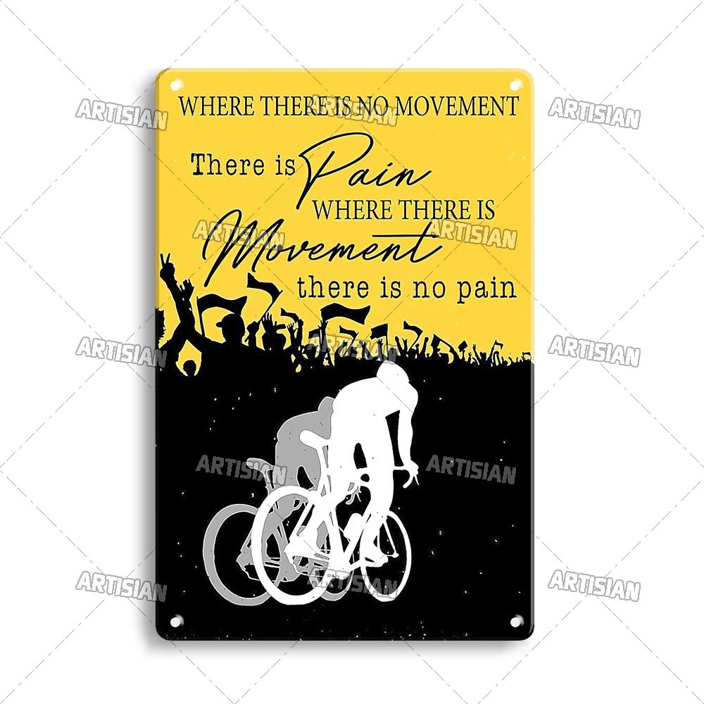Artisian Cycling Metal Sign Bicycle Tin Poster Bike Decorative Plate Wall Decor Garage Bar Pub Club Hotel Cafe Kitchen Home