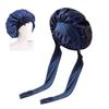 Solid Color Hair Care Cap Satin Material Satin Sleep Bonnet Protective Hair Bonnet  For Women
