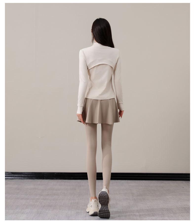 Women's Autumn/Winter 2024 Casual Sports Suit: Yoga Skirt Pants & Morning Run Outfit