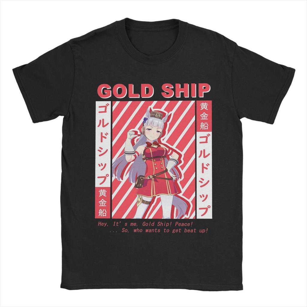 Anime Mejiro McQueen Uma Musume Men's T Shirt Unique Tee Shirt Short Sleeve Unisex O Neck T-Shirt Cotton Plus Size Clothes