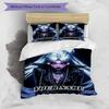 3pcs Custom Name Dark Fantasy Portrait Bedding Set Printed Bedding Set Duvet Cover Closure Includes 1 Duvet Cover & 2 Pillowcases Bedroom Decor