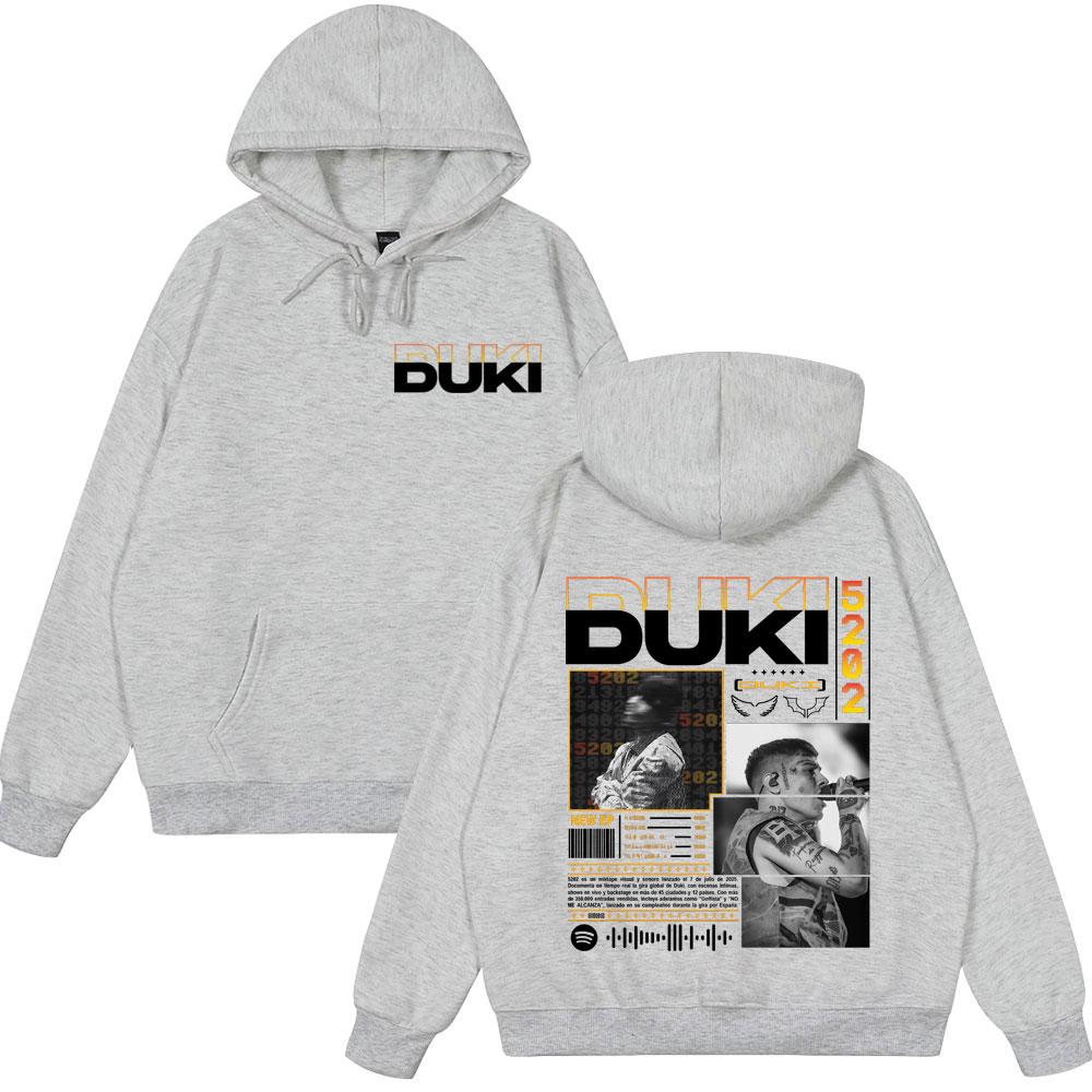 2025 Hot Sale Tops Rapper Duki Duki 5202 MIXTAPE 2025 Album Clothing Mens Women Fashion Hip Hop Vintage Hoody New Style Hoodies