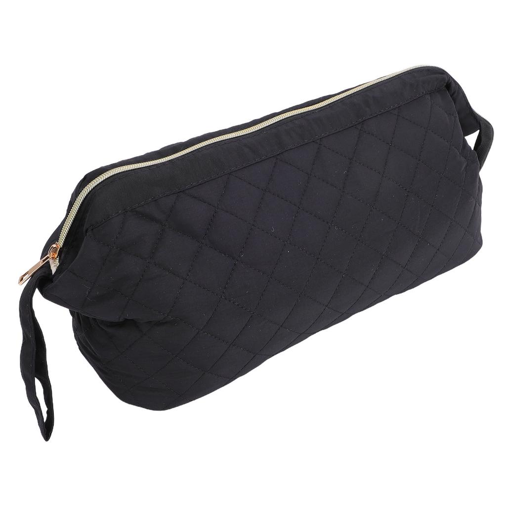 Hairdryer Storage Bag Wide Opening Oxford Fabric Straightener Curling Iron Hair Styling Tools Pouch Black